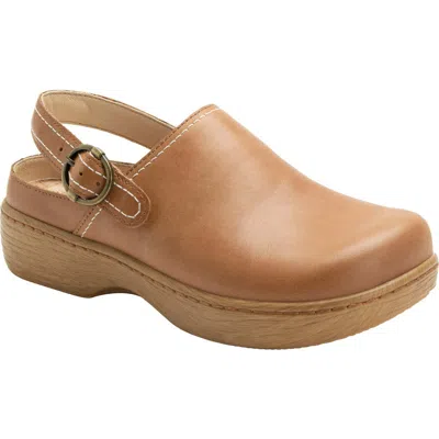 Alegria By Pg Lite Olie Slingback Platform Clog In Brown