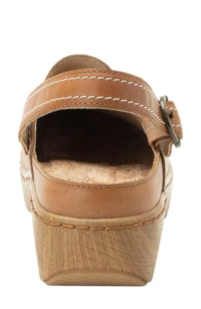 Alegria By Pg Lite Olie Slingback Platform Clog In Brown