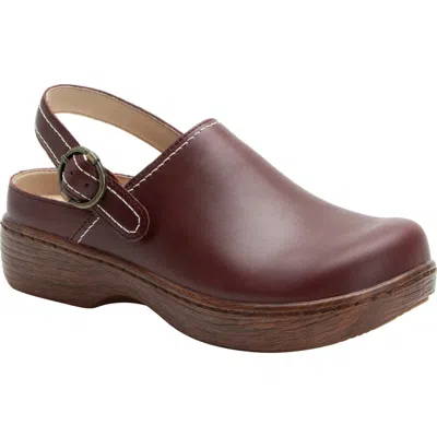 Alegria By Pg Lite Olie Slingback Platform Clog In Brown