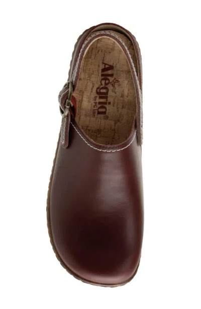 Alegria By Pg Lite Olie Slingback Platform Clog In Brown