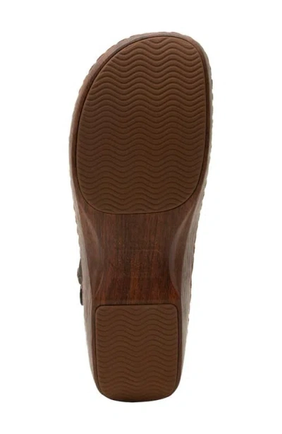 Alegria By Pg Lite Olie Slingback Platform Clog In Brown