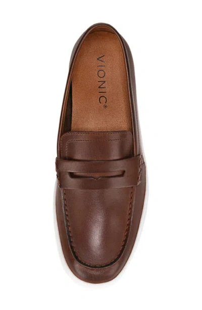 Vionic Uptown Penny Loafer In Brown