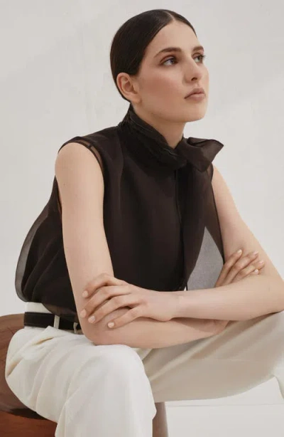 Brunello Cucinelli Self-portrait Knitted Dress In Brown