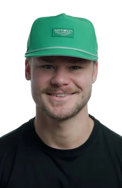 Melin Coronado Brick Hydro Performance Snapback Hat In Green