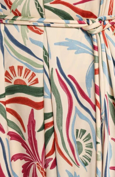 Petal And Pup Petal & Pup Riva Mixed Print Maxi Dress In Green