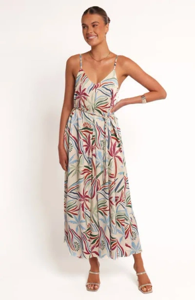 Petal And Pup Petal & Pup Riva Mixed Print Maxi Dress In Green