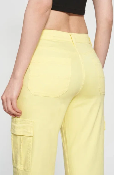 Bayeas Angel High Waist Ankle Cargo Pants In Yellow