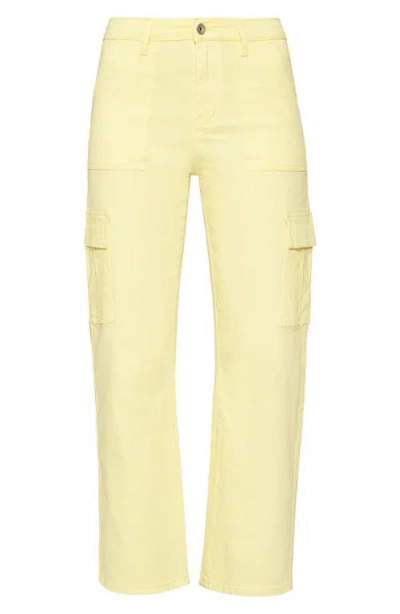 Bayeas Angel High Waist Ankle Cargo Pants In Yellow