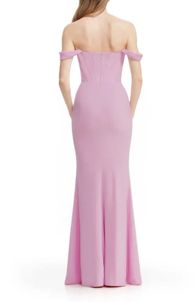 Dress The Population Women's Melania Corset Gown In Purple