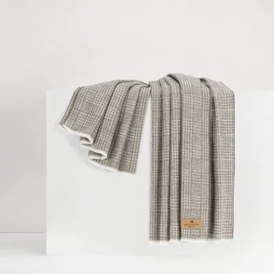 Lands Downunder Sutton Plaid Throw In Brown