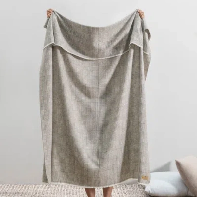 Lands Downunder Sutton Plaid Throw In Brown