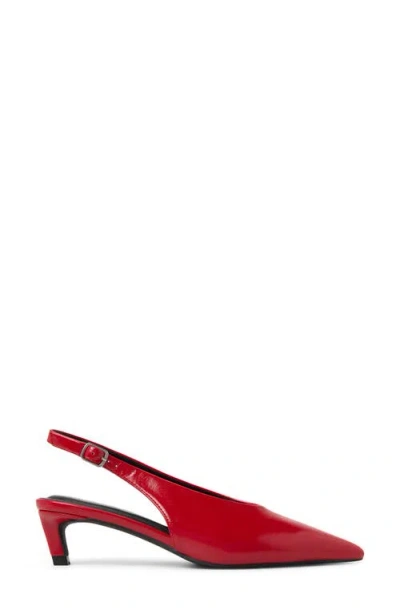 Call It Spring By Aldo Monett Slingback Pointed Toe Kitten Heel Pump In Red