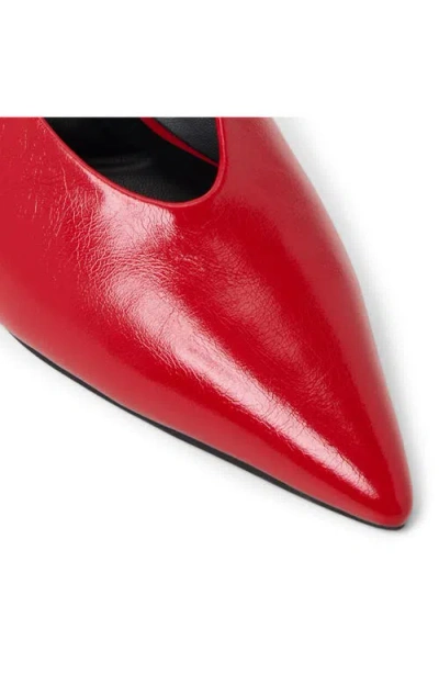 Call It Spring By Aldo Monett Slingback Pointed Toe Kitten Heel Pump In Red