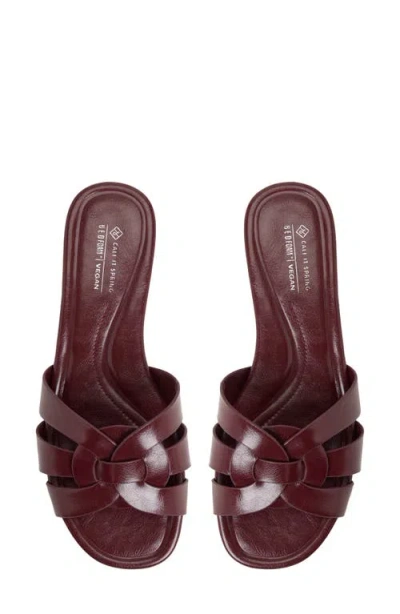 Call It Spring By Aldo Allee Slide Sandal In Burgundy