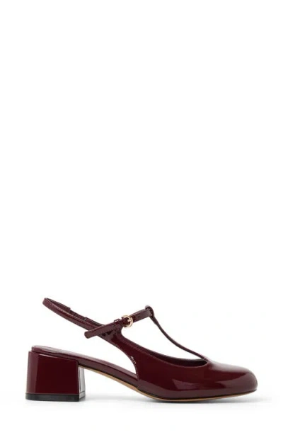 Call It Spring By Aldo Tiiana Slingback T-strap Pump In Burgundy