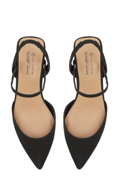 Call It Spring By Aldo Breena Slingback Pointed Toe Pump In Black