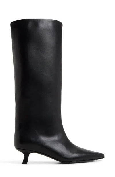 Call It Spring By Aldo Aliccia Pointed Toe Knee High Kitten Heel Boot In Black