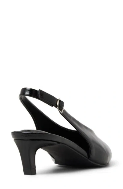 Call It Spring By Aldo Monett Slingback Pointed Toe Kitten Heel Pump In Black