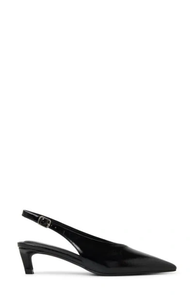 Call It Spring By Aldo Monett Slingback Pointed Toe Kitten Heel Pump In Black