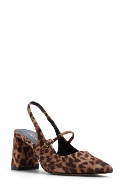 Call It Spring By Aldo Coquettte Slingback Pointed Toe Mary Jane Pump In Brown