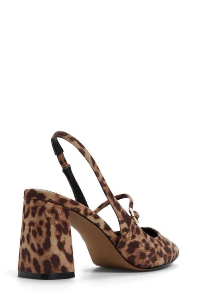 Call It Spring By Aldo Coquettte Slingback Pointed Toe Mary Jane Pump In Brown