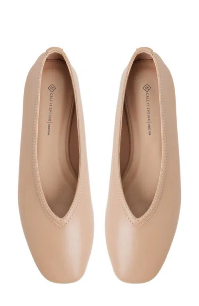 Call It Spring By Aldo Eleynora Ballet Flat In Brown