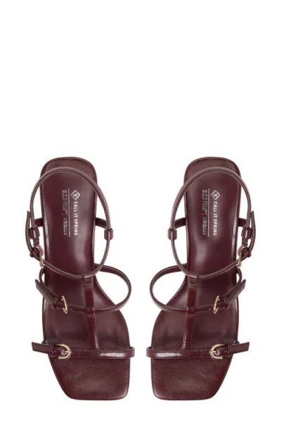 Call It Spring By Aldo Saphiraa Ankle Strap Sandal In Burgundy