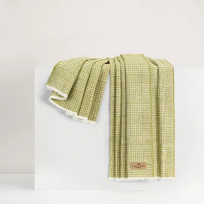 Lands Downunder Sutton Plaid Throw In Green