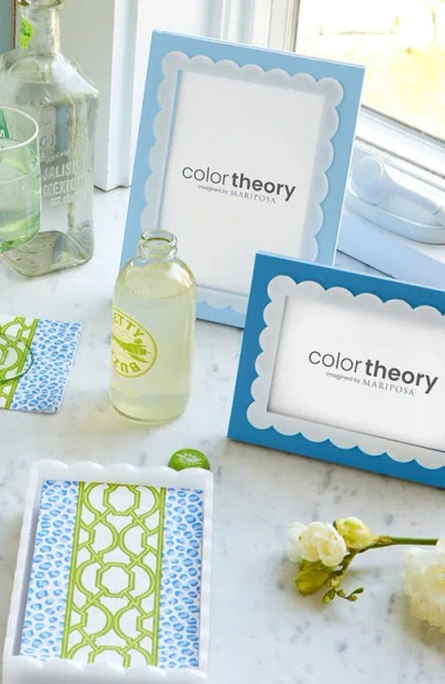 Mariposa Blue Scallop 4 X 6-inch Picture Frame In Blue