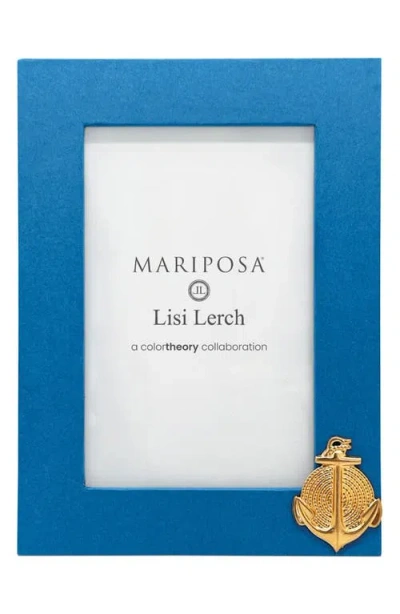 Mariposa Anchor Blue 4 X 6-inch Picture Frame In Blue