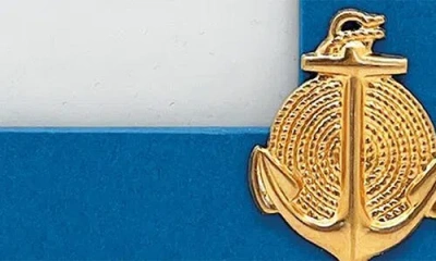 Mariposa Anchor Blue 4 X 6-inch Picture Frame In Blue