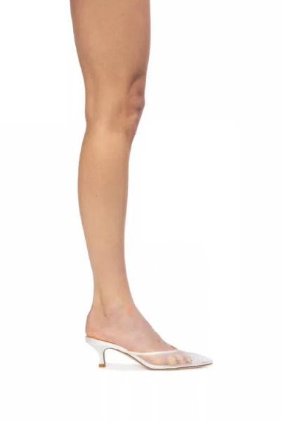 Black Suede Studio Cara 50 Mesh Mule In Multi