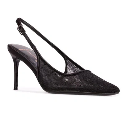Black Suede Studio Marina 80 Pump In Black