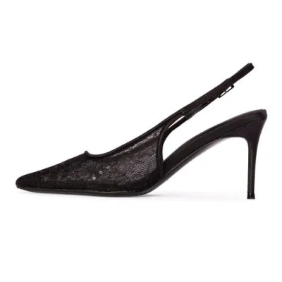 Black Suede Studio Marina 80 Pump In Black
