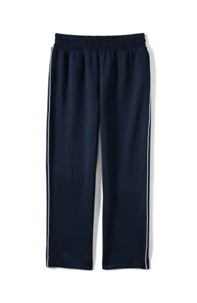 Lands' End School Uniform Coed Active Performance Track Pants In Black