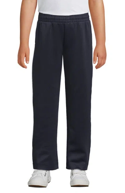 Lands' End School Uniform Coed Active Performance Track Pants In Black