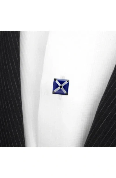 Cufflinks, Inc Set Of 5 Square Mother-of-pearl Shirt Studs In Blue