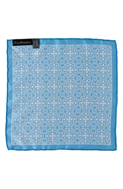 Cufflinks, Inc . Medallion Print Silk Pocket Square In Pattern