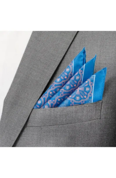 Cufflinks, Inc . Medallion Print Silk Pocket Square In Pattern