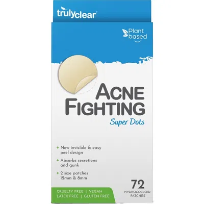 Truly Clear Hydrocolloid Acne Dots 72ct 2 Sizes, Spot Treatment, Vegan In Multi