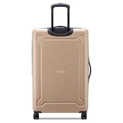 Jeep Jh004c Checked-large 28 Inch Hardside Expandable Luggage With Spinner Wheels In Sand