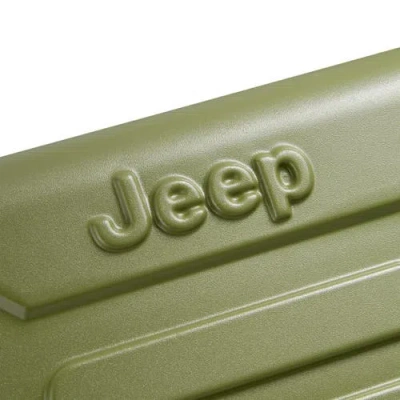 Jeep Jh004c Checked-medium 24 Inch Hardside Expandable Luggage With Spinner Wheels In Green