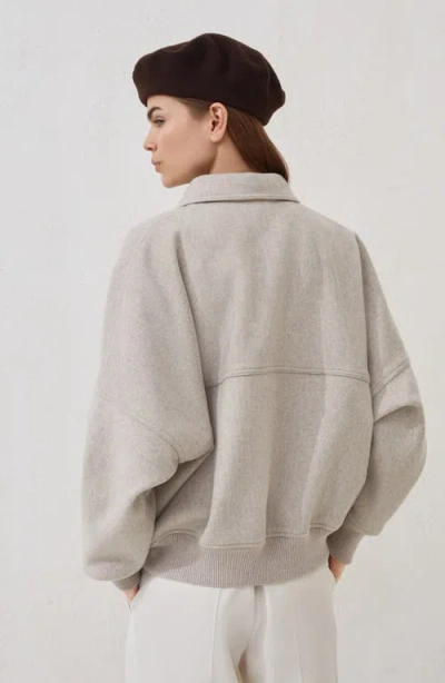 Brunello Cucinelli Double Fabric Bomber Jacket In Gold