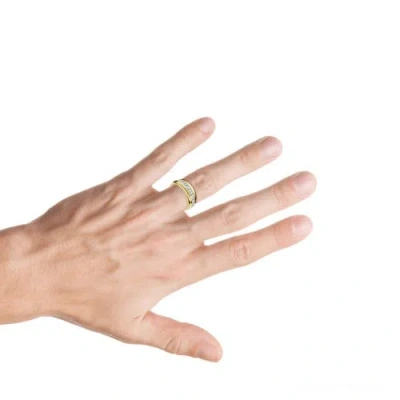 Bliss Diamond Diamond Wedding Anniversary Ring 10k Gold Channel Set Lab Grown In Gold