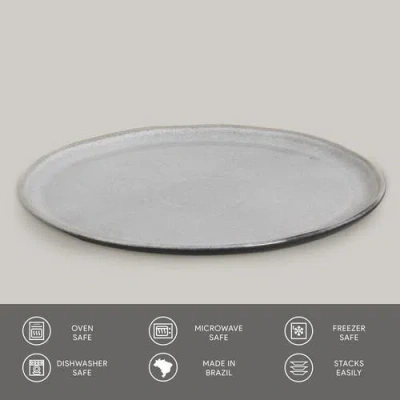 Porto Brasil Buffet Dinner Plate Set Of 6 In Gray