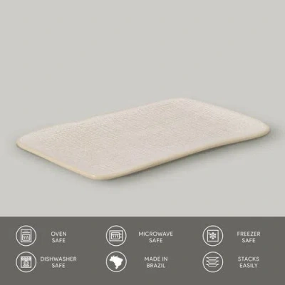 Porto Brasil Rectangular Platter Juta Medium Set Of 4 In Neutral