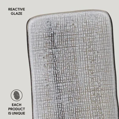 Porto Brasil Rectangular Platter Juta Medium Set Of 4 In Gray