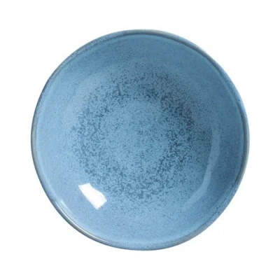Porto Brasil Stoneware Salad Bowls, Set Of 6 In Blue