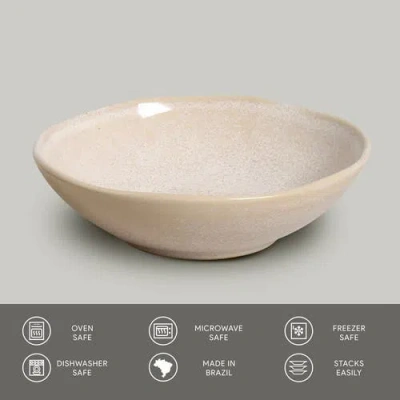 Porto Brasil Stoneware Pasta Bowls, Set Of 6 In Neutral