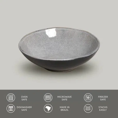 Porto Brasil Cereal Bowl Set Of 6 In Gray